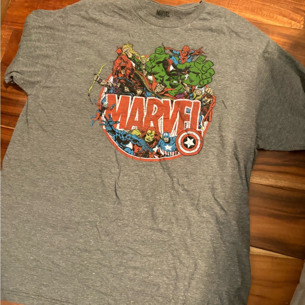 Men’s Marvel Gray Graphic T-Shirt 0117